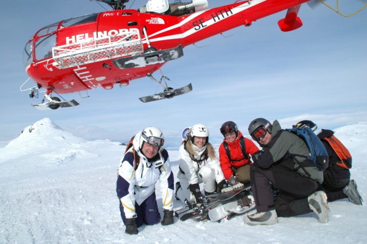 Heliski paket i Riksgränsen, Abisko och Kebnekaise. Foto: Andreas Bengtsson